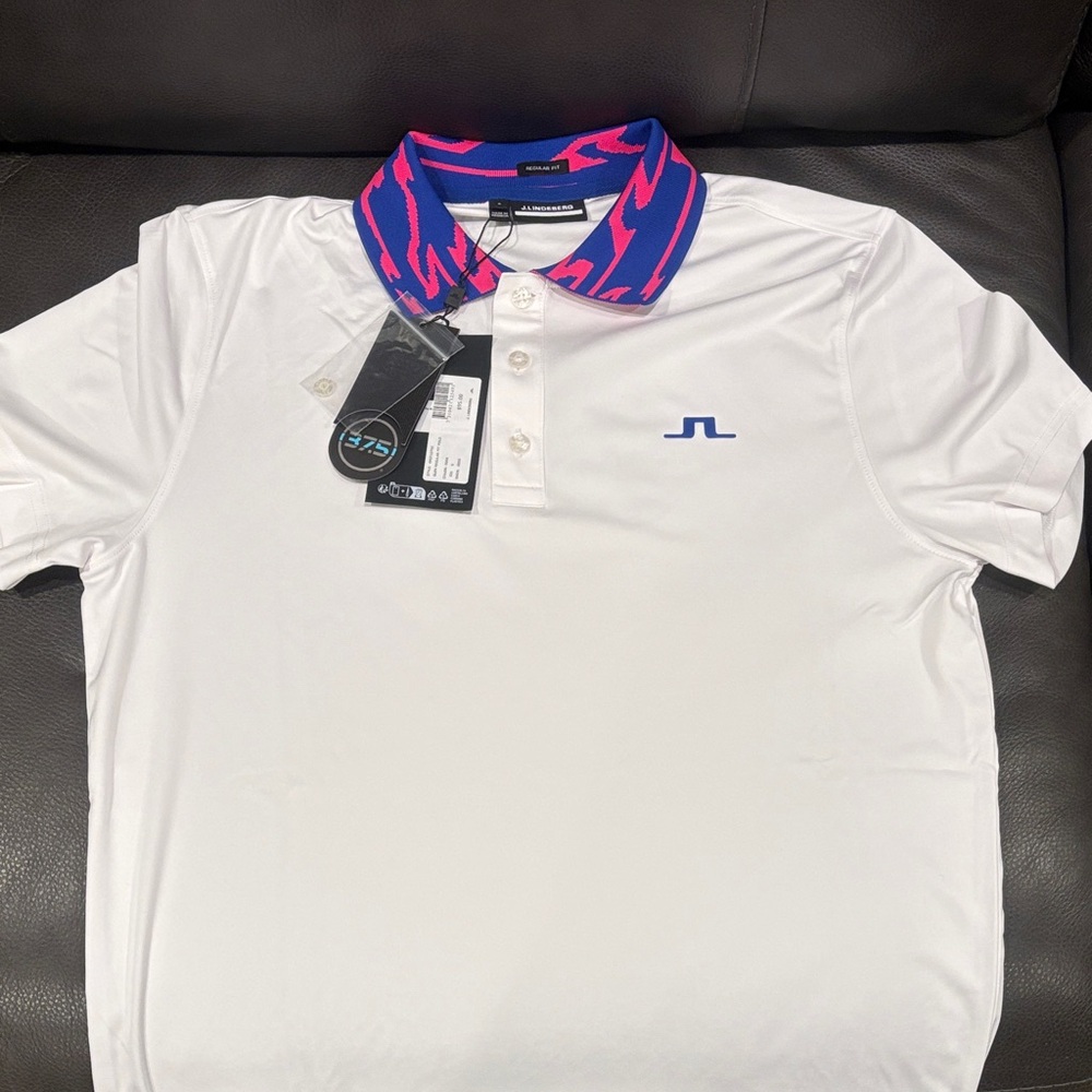 J. Lindeberg Glen Regular Fit Golf Polo Sz Small NWT